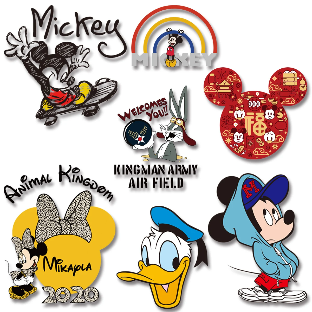 Cartoon Mickey Minnie Donald Duck letter pattern Heat Vinyl Ironing Stickers Decor Heat Transfer PVC Patch fusible patch
Cartoon Mickey Minnie Donald Duck letter pattern Heat Vinyl Ironing Stickers Decor Heat Transfer PVC Patch fusible patch