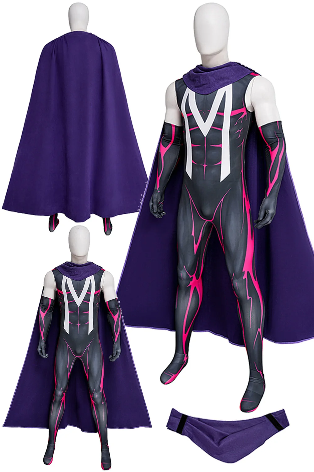 Magneto Cosplay Men Role X Costume Movie Super Villain X Disguise Elastic Jumpsuit Cloak Bodysuit Outfit Halloween Party Suits
Magneto Cosplay Men Role X Costume Movie Super Villain X Disguise Elastic Jumpsuit Cloak Bodysuit Outfit Halloween Party Suits