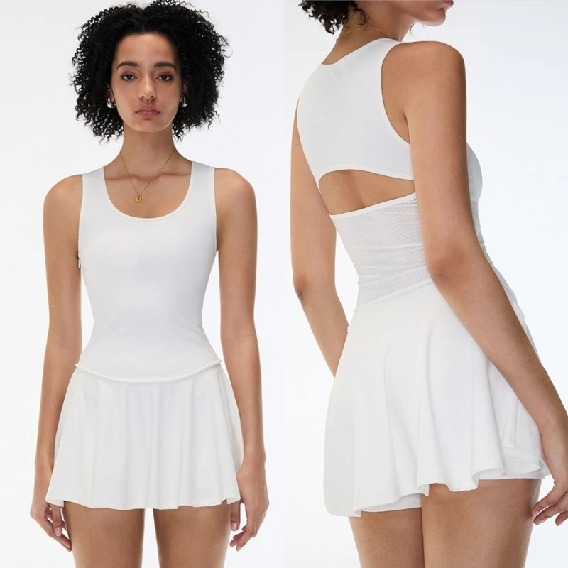 2025 New Women's Sexy Suspender Cut Out Backless Sleeveless All - in - One Yoga Tennis Skirt Quick Drying Ideal For Yoga
2025 New Women's Sexy Suspender Cut Out Backless Sleeveless All - in - One Yoga Tennis Skirt Quick Drying Ideal For Yoga