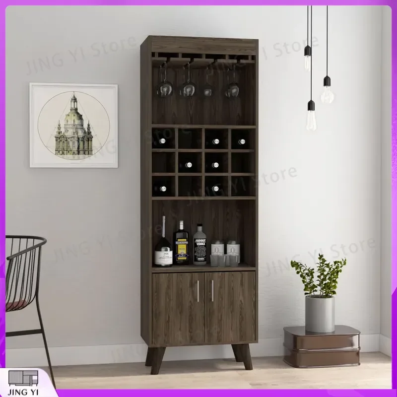 Two-Door Wine Cabinet with 12 Built-in Adjustable Wine Racks Deep Walnut Finish Bar Storage Unit for Home Office Kitchen
Two-Door Wine Cabinet with 12 Built-in Adjustable Wine Racks Deep Walnut Finish Bar Storage Unit for Home Office Kitchen