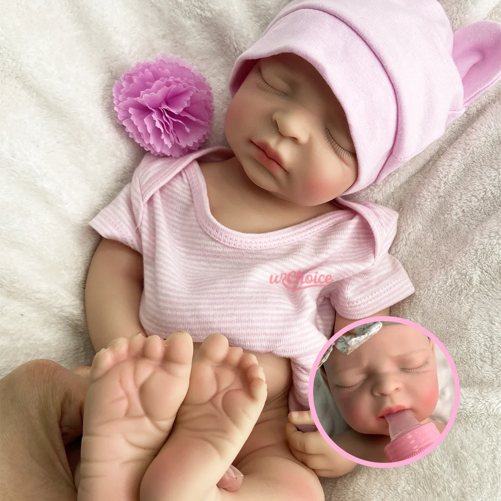 18" Handmade Sleeping Silicone Reborn Baby Doll Open Mouth Reborn Baby Girl Newborn Adorable Gift For Doll Lovers And Collectors
18" Handmade Sleeping Silicone Reborn Baby Doll Open Mouth Reborn Baby Girl Newborn Adorable Gift For Doll Lovers And Collectors
