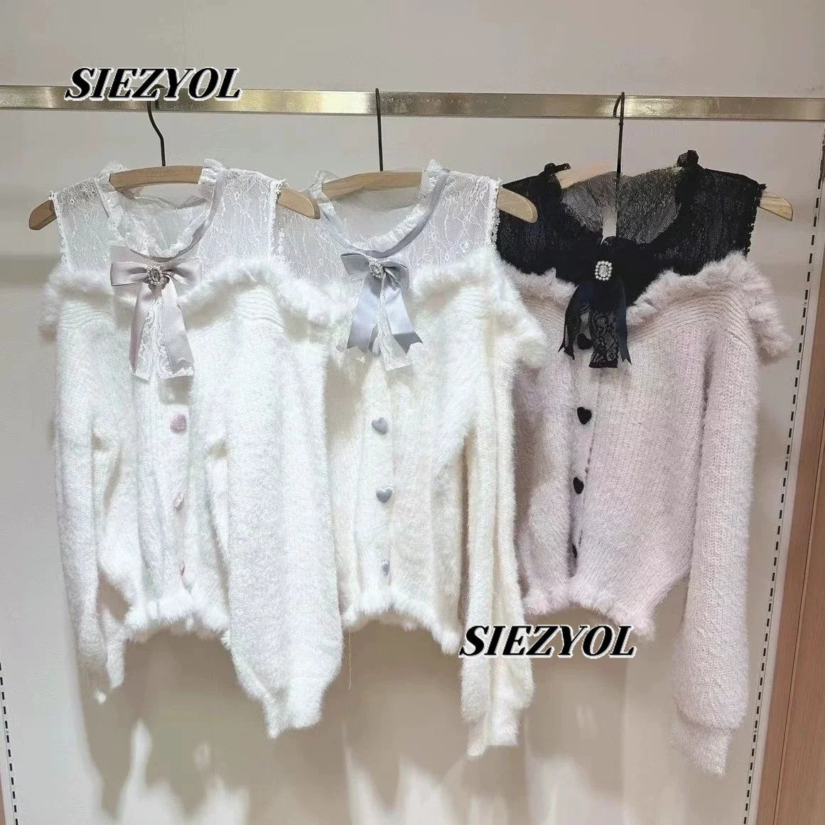 Sweet Cute Girls Versatile Pullover Sweater for Fall and Winter New Long-sleeved Bow-adorned Fuzzy Off-shoulder Knit Tops
Sweet Cute Girls Versatile Pullover Sweater for Fall and Winter New Long-sleeved Bow-adorned Fuzzy Off-shoulder Knit Tops