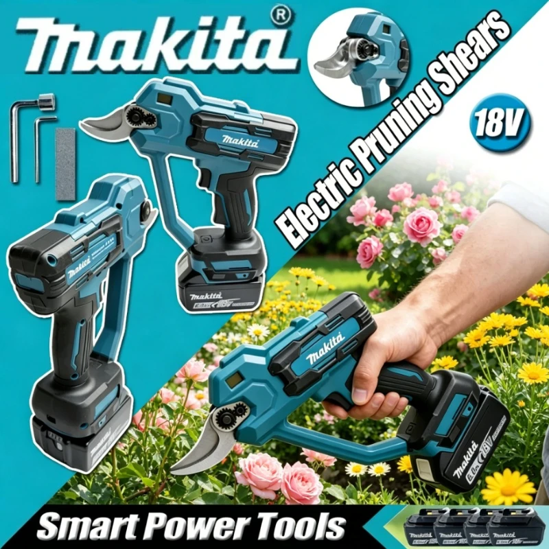 Makita Brushless Electric Pruning Shears 35mm Cordless Scissors Branch Pruner High-power Cutter Power Tools 18V Battery
Makita Brushless Electric Pruning Shears 35mm Cordless Scissors Branch Pruner High-power Cutter Power Tools 18V Battery
