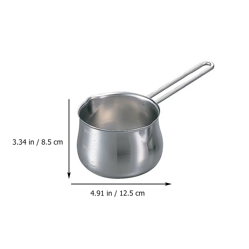1pc Chocolate Melting Pot Stainless Steel Butter Heating Pot For Kitchen Home Use Cheese Sauce Caramel Melt Container
1pc Chocolate Melting Pot Stainless Steel Butter Heating Pot For Kitchen Home Use Cheese Sauce Caramel Melt Container