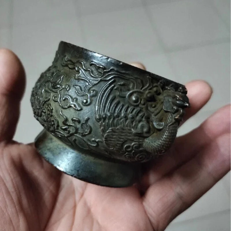 Antique Pure Copper Carved Small Incense Burner Collection Ming Dynasty Mark
Antique Pure Copper Carved Small Incense Burner Collection Ming Dynasty Mark