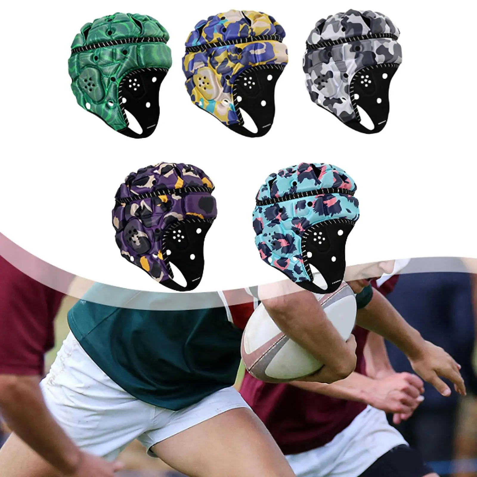 Sports Helmet Adult Rugby Headgear Protective Cap with Chin Strap Breathable Padding Head Shield for Football Baseball Matches
Sports Helmet Adult Rugby Headgear Protective Cap with Chin Strap Breathable Padding Head Shield for Football Baseball Matches