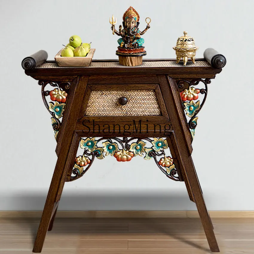 CL solid wood offering table incense case simple modern Buddhist table offering offering Buddhist
CL solid wood offering table incense case simple modern Buddhist table offering offering Buddhist