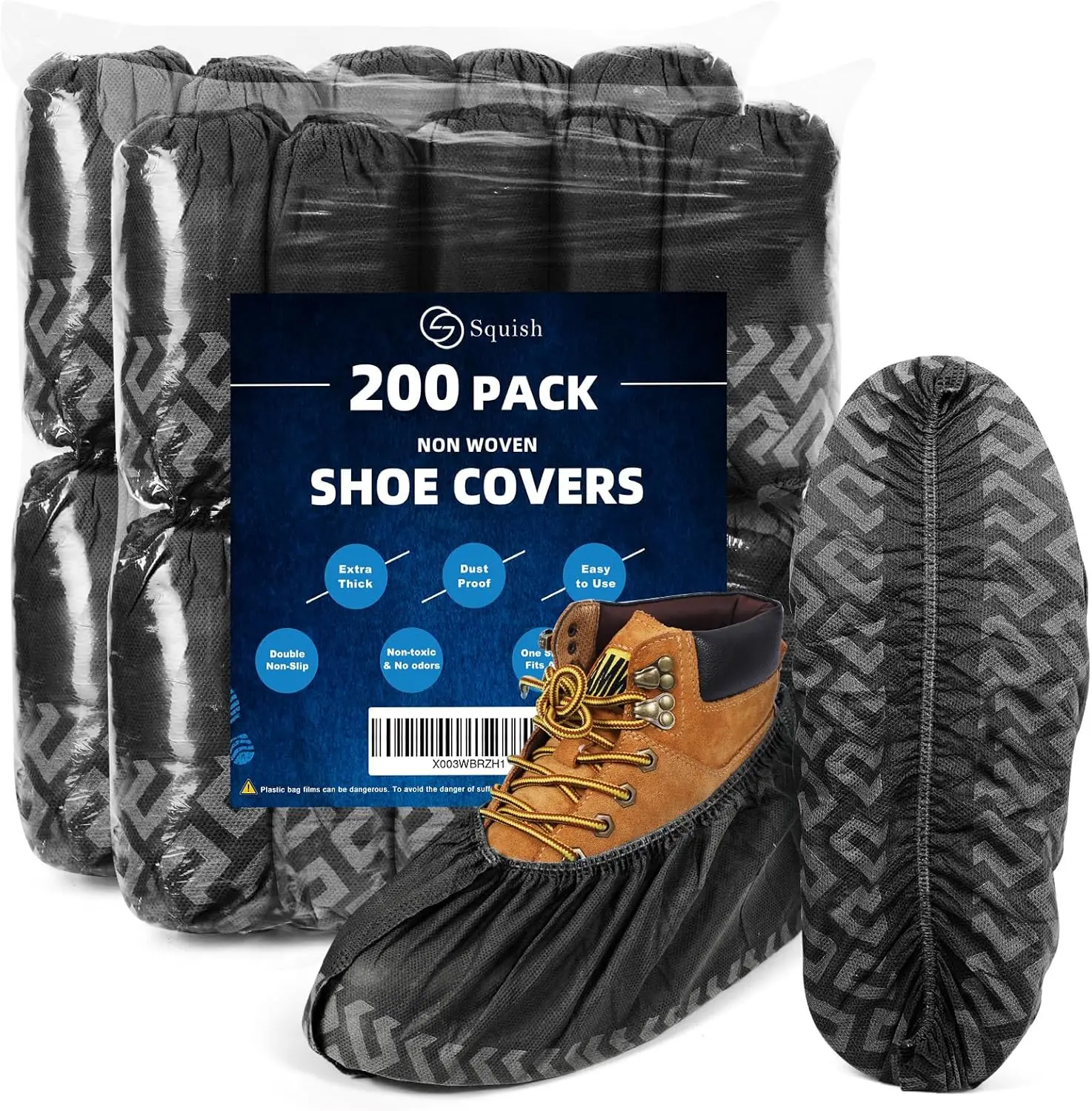 200 Pack Disposable Non-Slip Shoe Covers Breathable Durable Boot Protectors for Indoor Use
200 Pack Disposable Non-Slip Shoe Covers Breathable Durable Boot Protectors for Indoor Use