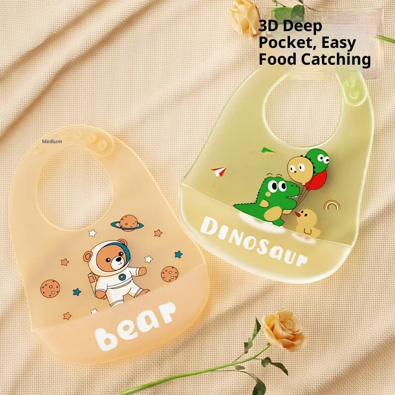 Silicone Baby Bib 5 Pack Food Grade Waterproof with Food Catcher Pocket Portable Foldable Baby Feeding Bib for Infants 6-24 Mont
Silicone Baby Bib 5 Pack Food Grade Waterproof with Food Catcher Pocket Portable Foldable Baby Feeding Bib for Infants 6-24 Mont