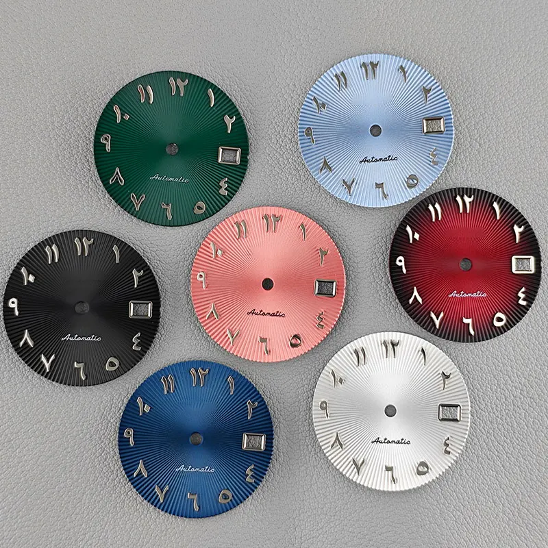 Watch accessories: 28.5mm dial with Arabian radial pattern, modified NH35NH36 automatic movement
Watch accessories: 28.5mm dial with Arabian radial pattern, modified NH35NH36 automatic movement