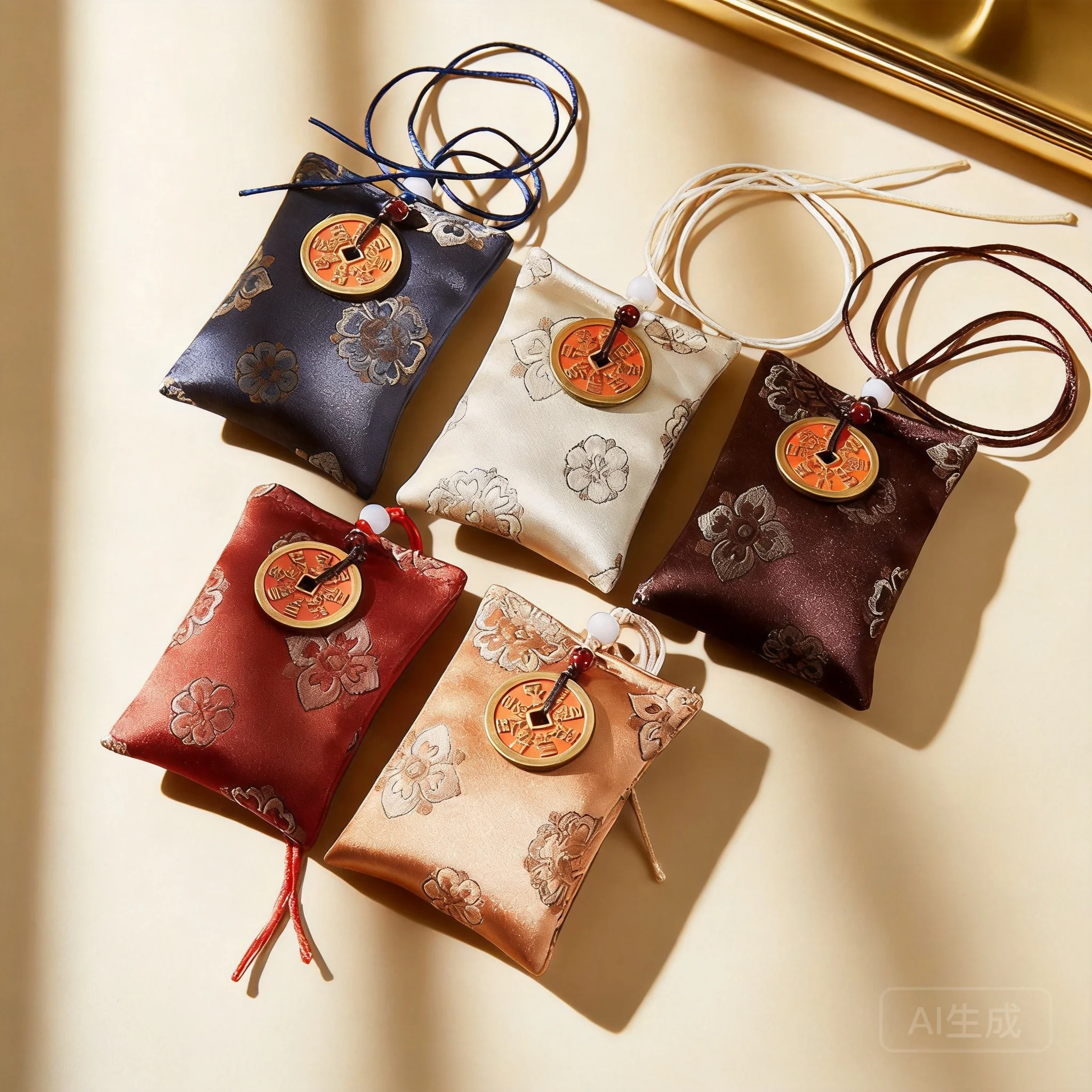 Chinese Style Brocade Satin Sachet Lucky Omamori Blessing Good Fortune Wealth Protection Pendant Coin Amulet Travel Souvenir Gif
Chinese Style Brocade Satin Sachet Lucky Omamori Blessing Good Fortune Wealth Protection Pendant Coin Amulet Travel Souvenir Gif