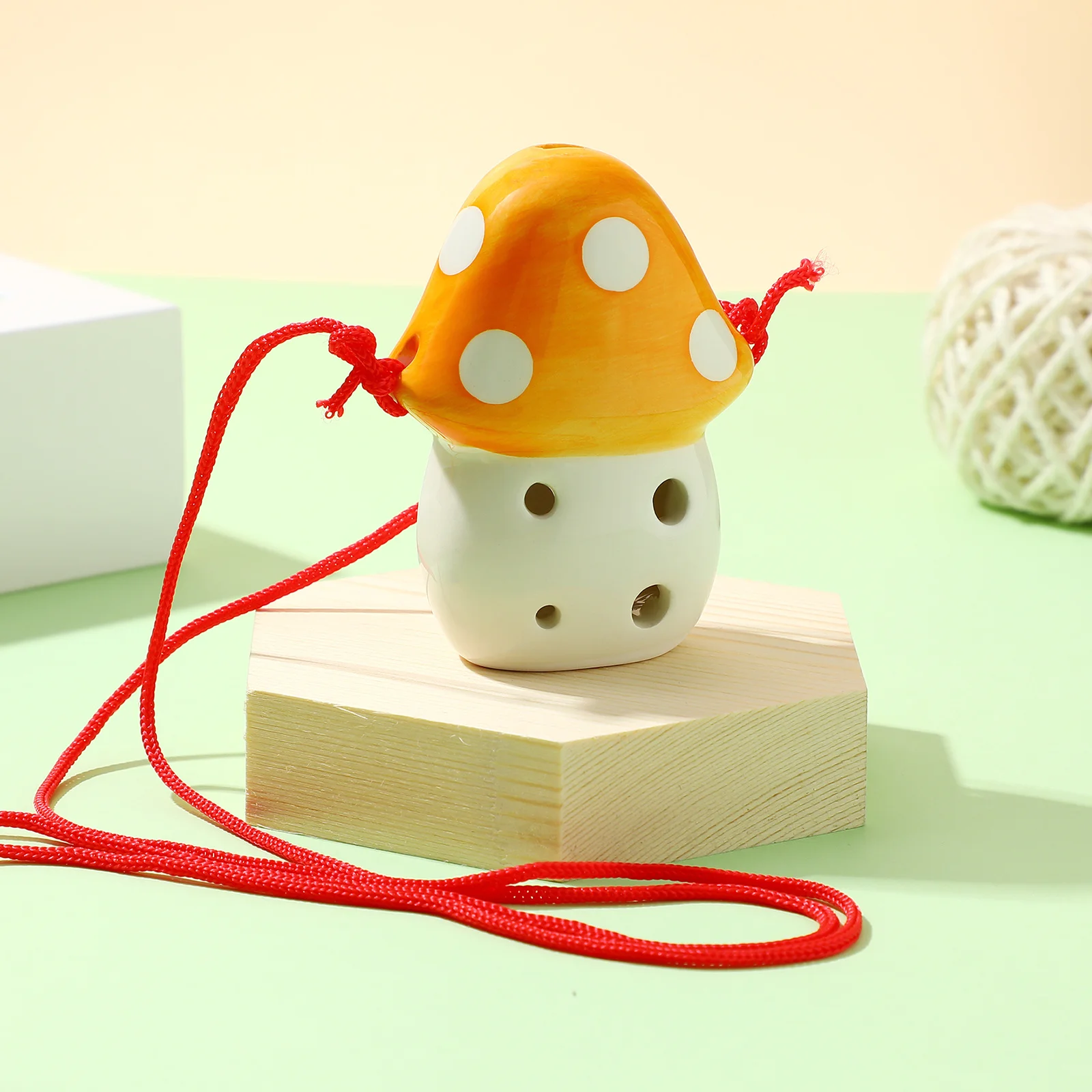 Six-Hole Mushroom Shaped Ocarina Beginner Instrument Kid's Musical Practice Instrument Lanyard Children Ocarina
Six-Hole Mushroom Shaped Ocarina Beginner Instrument Kid's Musical Practice Instrument Lanyard Children Ocarina