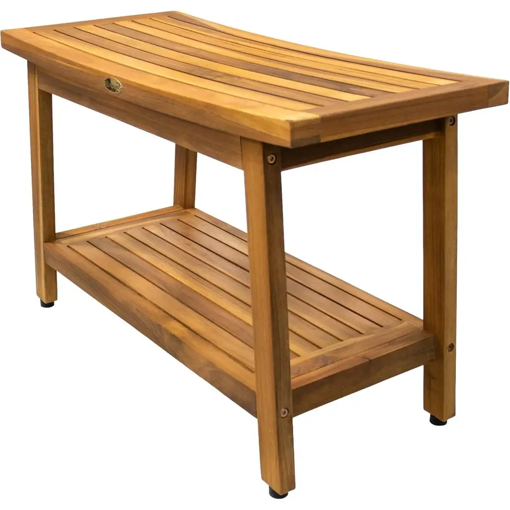 30 Inch Teak Shower Bench - Waterproof Bath Seat with Shelf, 300 lb Capacity, Non-Slip Feet, Ideal for Luxury Home Spa and Sauna
30 Inch Teak Shower Bench - Waterproof Bath Seat with Shelf, 300 lb Capacity, Non-Slip Feet, Ideal for Luxury Home Spa and Sauna
