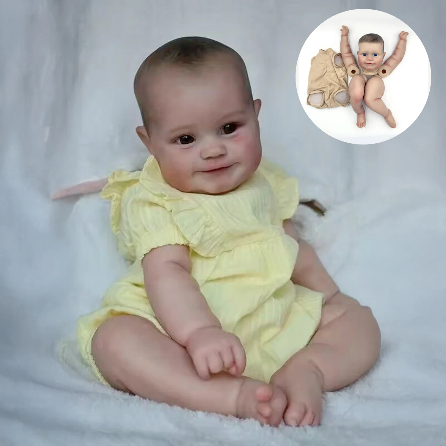 Комплект куклы NPK Maddie Reborn, 20 дюймов, окрашенный в цвет, с мягким на ощупь корпусом и глазами, сертифицированный COA
Комплект куклы NPK Maddie Reborn, 20 дюймов, окрашенный в цвет, с мягким на ощупь корпусом и глазами, сертифицированный COA