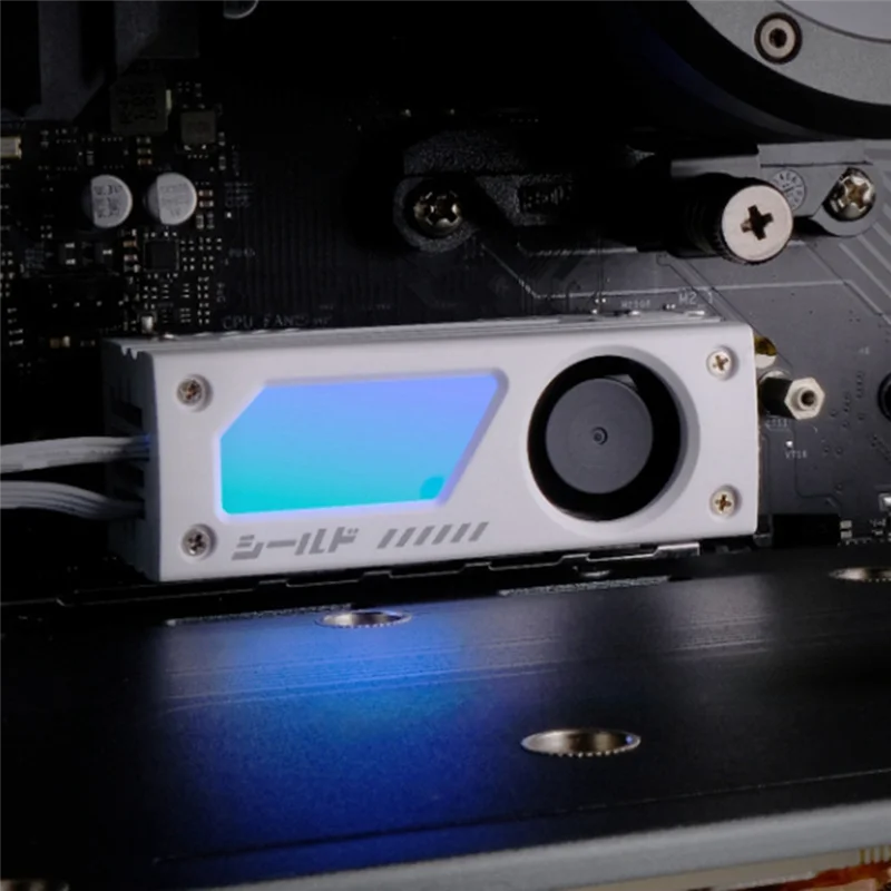 N86R ARGB M.2 SSD Heatsink With Build-In 20Mm PWM Fan 5V 3-Pin ARGB Sync High-Performance SSD Cooler For M.2 2280
N86R ARGB M.2 SSD Heatsink With Build-In 20Mm PWM Fan 5V 3-Pin ARGB Sync High-Performance SSD Cooler For M.2 2280