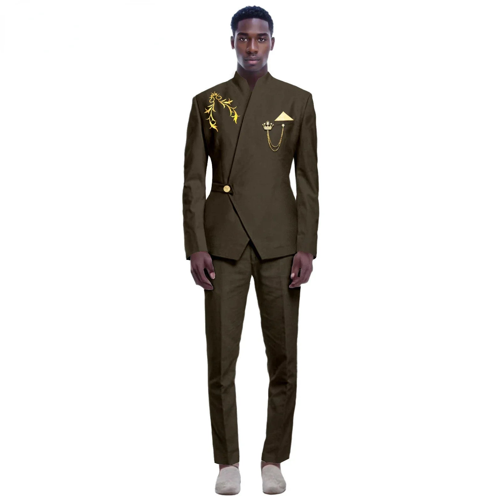 New Yellow Men Suits Latest Design Lapel One Button Casual Slim Male Suit Business Wedding Groom Elegant 2 Piece Blazer Pants
New Yellow Men Suits Latest Design Lapel One Button Casual Slim Male Suit Business Wedding Groom Elegant 2 Piece Blazer Pants