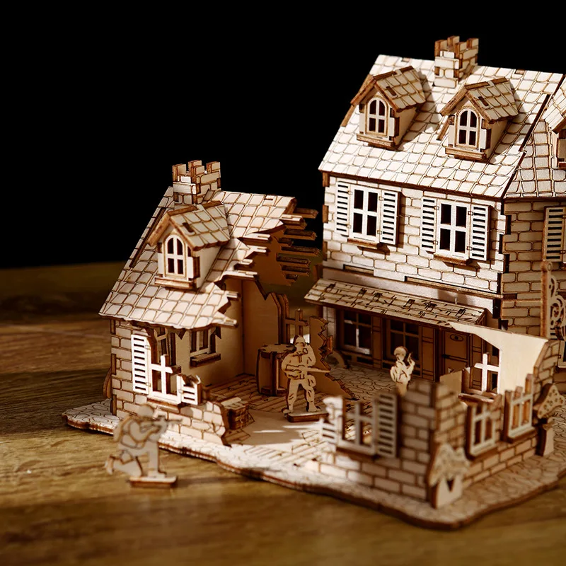 1942 New War Series Adult 3D Wooden House Jigsaw Children's 3D Jigsaw Toys Christmas Creative Gift
1942 New War Series Adult 3D Wooden House Jigsaw Children's 3D Jigsaw Toys Christmas Creative Gift