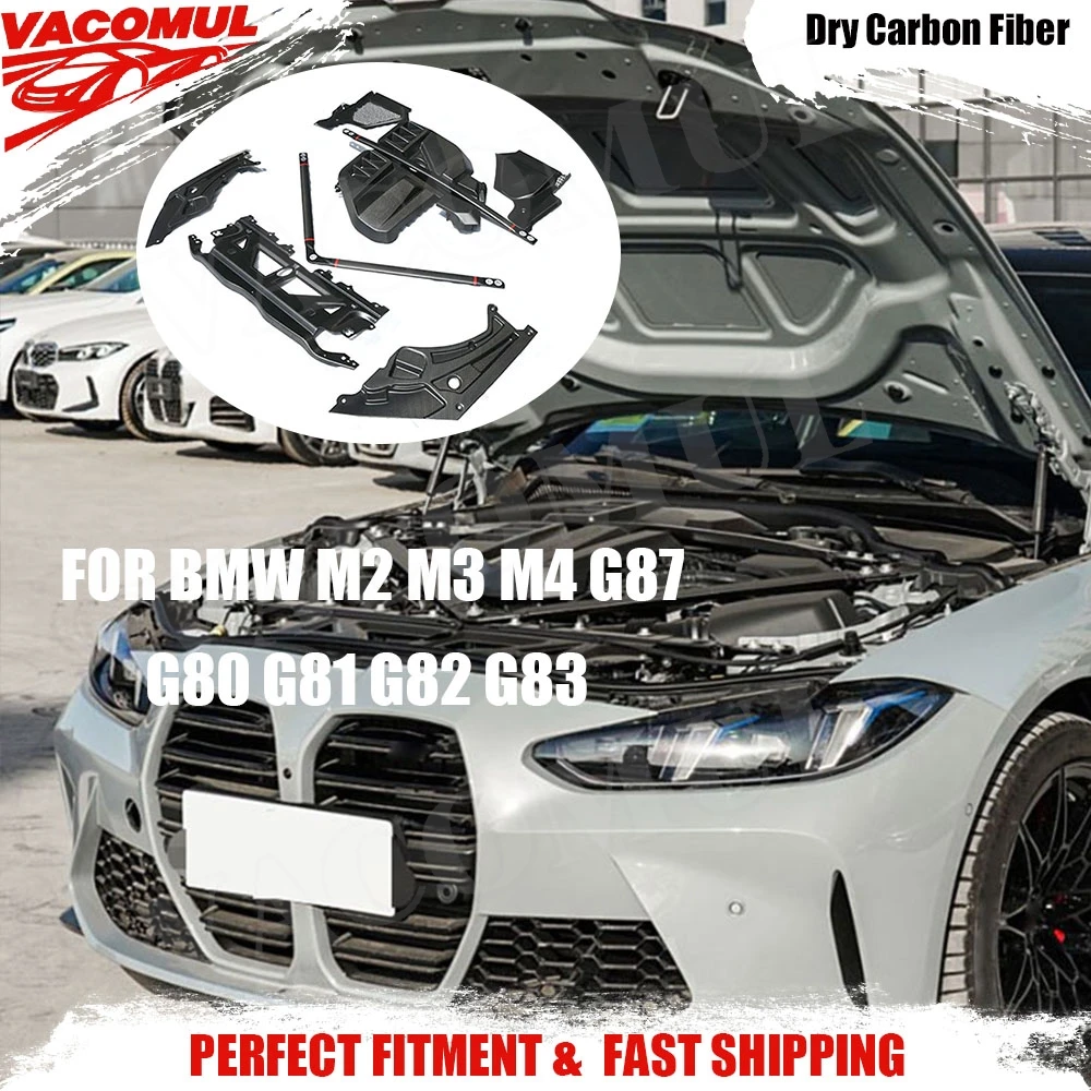 For BMW M2 M3 M4 G87 G80 G81 G82 G83 2021+ Dry Carbon Fiber Inner Engine Hood Cover Trim Engine Bonnet Protector Body Kits
For BMW M2 M3 M4 G87 G80 G81 G82 G83 2021+ Dry Carbon Fiber Inner Engine Hood Cover Trim Engine Bonnet Protector Body Kits