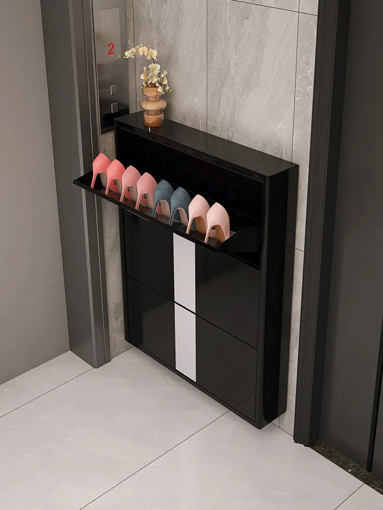 PYJ ultra-thin shoe cabinet, small and narrow household entrance door against the wall design, integrated entrance cabinet
PYJ ultra-thin shoe cabinet, small and narrow household entrance door against the wall design, integrated entrance cabinet
