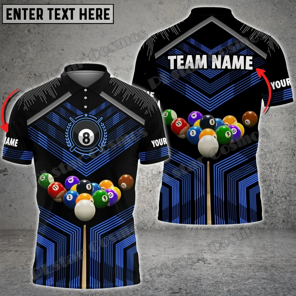Custom Name Billiards Ball Colourful 3D Printed Men's Polo Shirt Summer Unisex Casual Polo shirt Gift For Billiard Players WK153
Custom Name Billiards Ball Colourful 3D Printed Men's Polo Shirt Summer Unisex Casual Polo shirt Gift For Billiard Players WK153
