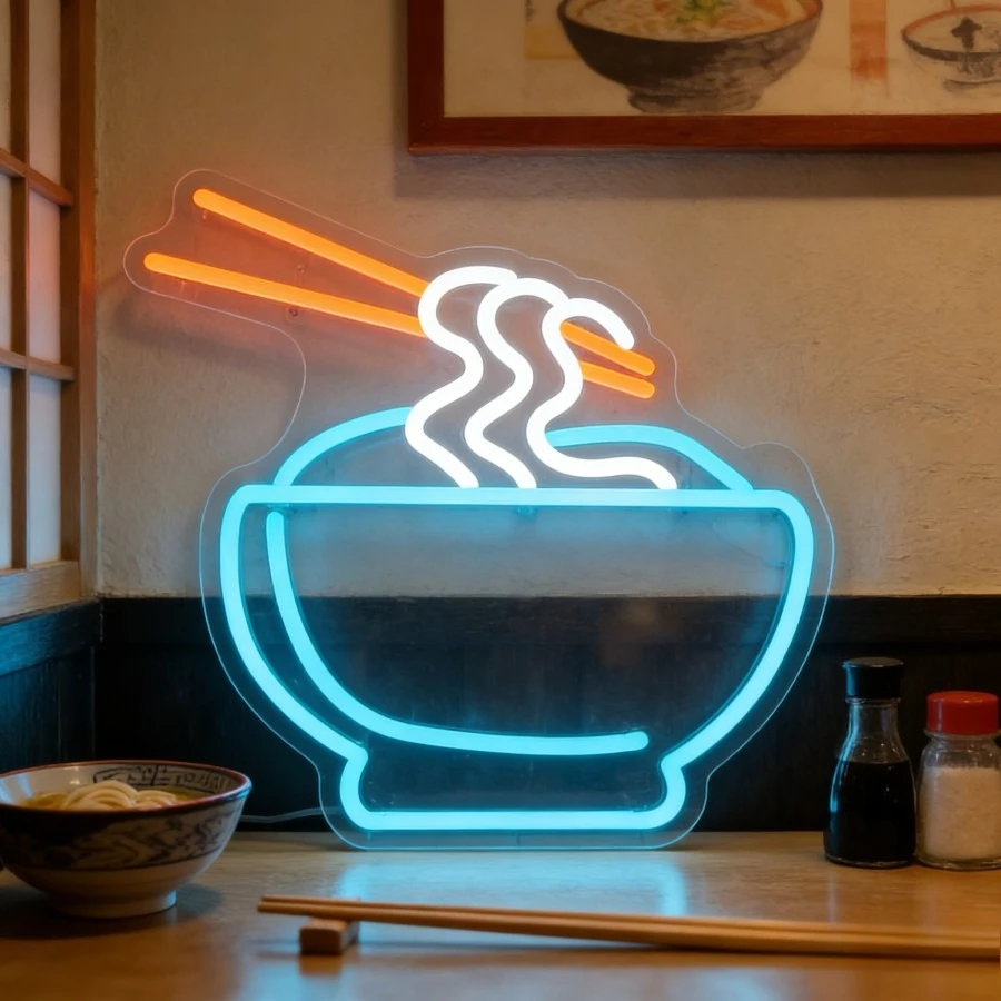 Noodle Bowl Chopsticks Neon Sign LED USB Dimmable Night Light for Restaurant Bedroom Living Room Wall Art Food Theme Gift
Noodle Bowl Chopsticks Neon Sign LED USB Dimmable Night Light for Restaurant Bedroom Living Room Wall Art Food Theme Gift