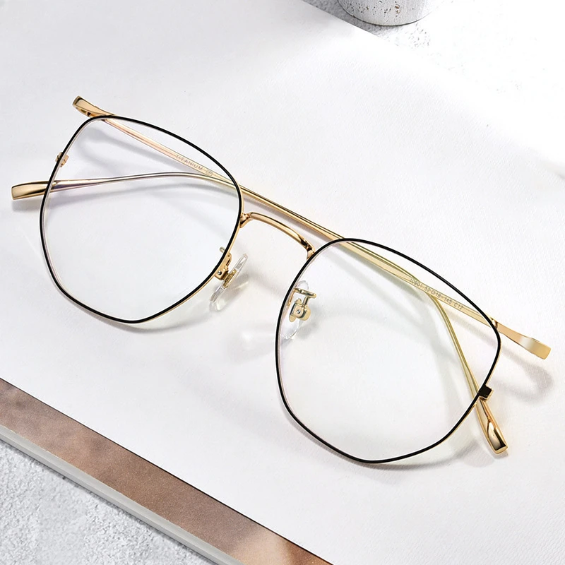 New 2023 Polygon Glasses Frame Pure Titanium Eyeglasses Women Men Myopia Optical Filter Blue Light Prescription Eyewear
New 2023 Polygon Glasses Frame Pure Titanium Eyeglasses Women Men Myopia Optical Filter Blue Light Prescription Eyewear