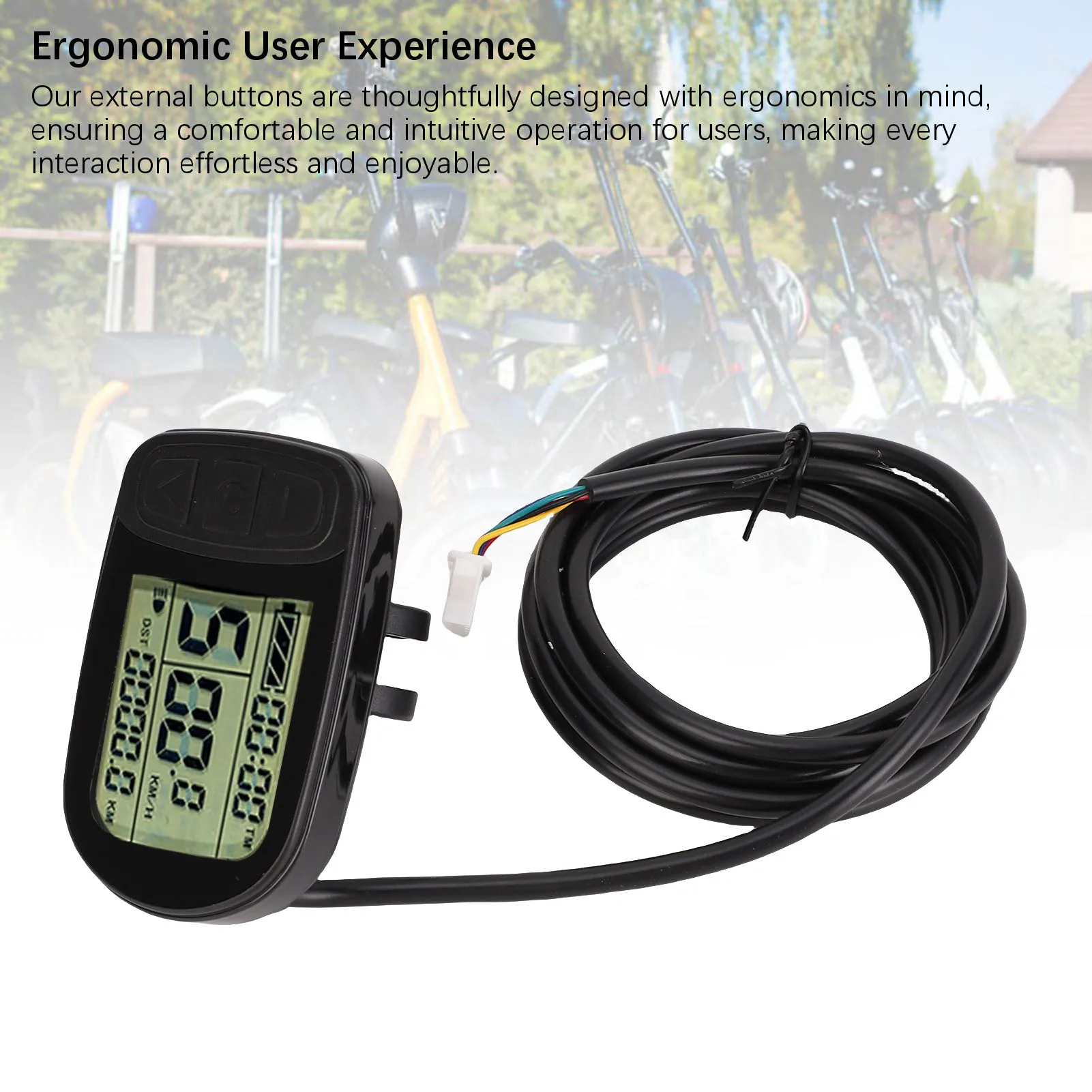 Electric LCD Display Meter Electric Scooter LCD Display Meter SM Cable External Buttons Color Screen Electric LCD Control Panel
Electric LCD Display Meter Electric Scooter LCD Display Meter SM Cable External Buttons Color Screen Electric LCD Control Panel