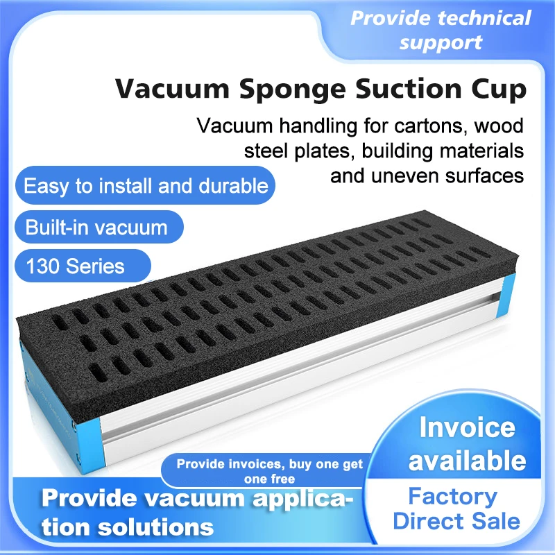 Industrial automation robot heavy-duty long rectangular wooden board carton stone palletizing vacuum Sponge suction cup device
Industrial automation robot heavy-duty long rectangular wooden board carton stone palletizing vacuum Sponge suction cup device