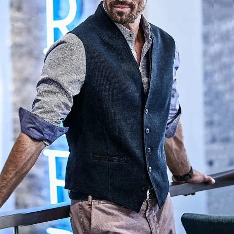 Vest For Men Business Formal Dress Vest Wedding Tuxedos Waistcoat Vest Slim Fit Mens Vintage Suit Vest Fashion Classic Waistcoat
Vest For Men Business Formal Dress Vest Wedding Tuxedos Waistcoat Vest Slim Fit Mens Vintage Suit Vest Fashion Classic Waistcoat