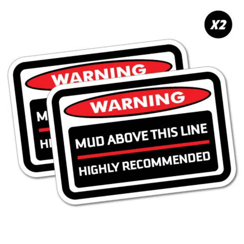 Car decoration decals 2X Warning Mud Above Line Recommended Sticker Decal 4x4 4WD Funny Ute 15cm PVC KK
Car decoration decals 2X Warning Mud Above Line Recommended Sticker Decal 4x4 4WD Funny Ute 15cm PVC KK