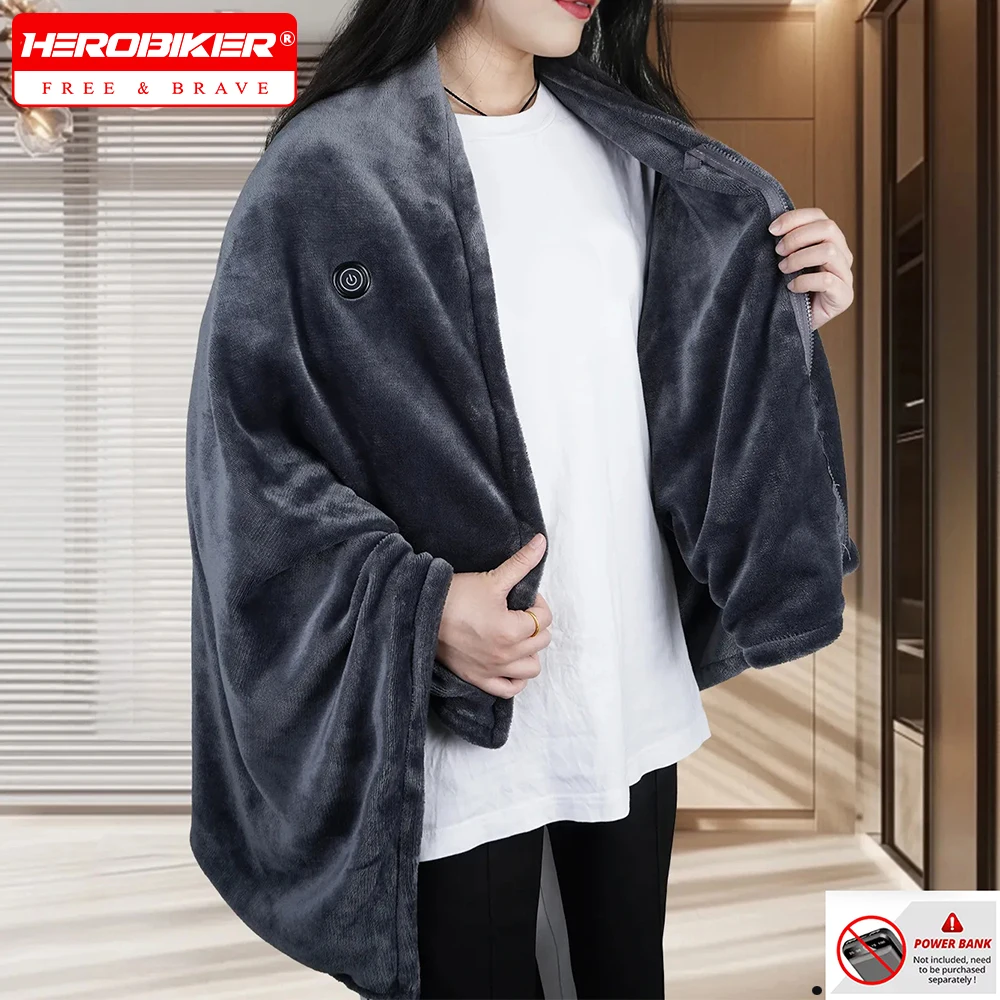Wearable Heating Blanket Shawl Coral Velvet Fast Heating Leg Blanket Suitable For Home Office Wearable Home Winter Warm Blanket
Wearable Heating Blanket Shawl Coral Velvet Fast Heating Leg Blanket Suitable For Home Office Wearable Home Winter Warm Blanket