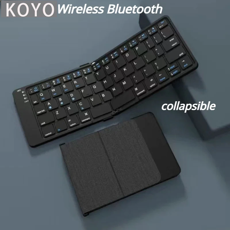 KOYO Rechargeable Foldable Bluetooth 5.1 Keyboard Sync Up to 3 Devices Wireless Keyboard For Windows Android IOS Tablet Phone
KOYO Rechargeable Foldable Bluetooth 5.1 Keyboard Sync Up to 3 Devices Wireless Keyboard For Windows Android IOS Tablet Phone