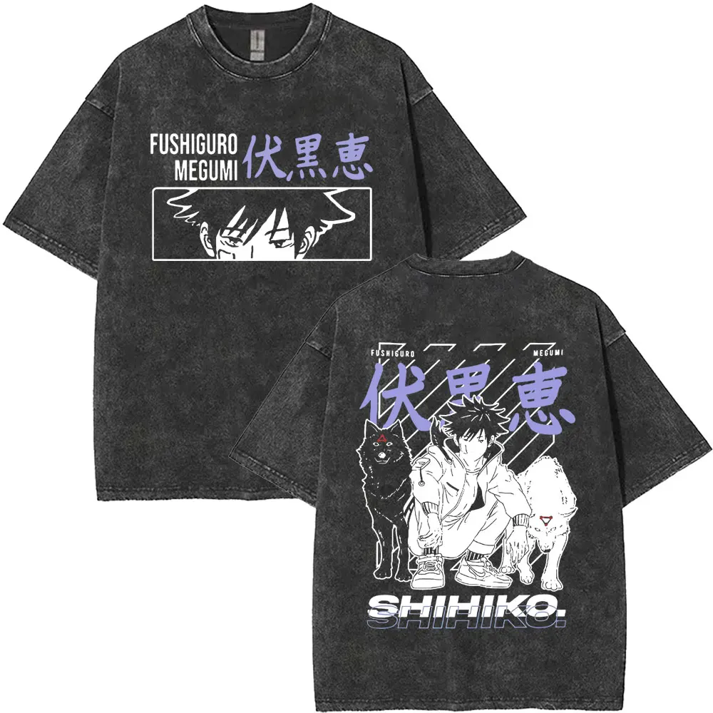 Anime Jujutsu Kaisen Fushiguro Megumi Washed Vintage T-shirt Men Women Casual Cotton Retro T Shirt Male Fashion Trend T-shirts
Anime Jujutsu Kaisen Fushiguro Megumi Washed Vintage T-shirt Men Women Casual Cotton Retro T Shirt Male Fashion Trend T-shirts
