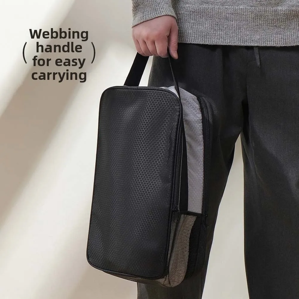 Polyester Shoes Portable Handbag Solid Color Double-layer Pocket Sneakers Storage Bag Anti-splash Water Mesh Breathable
Polyester Shoes Portable Handbag Solid Color Double-layer Pocket Sneakers Storage Bag Anti-splash Water Mesh Breathable