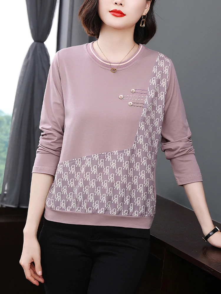 Women Letter T Shirt Long Sleeve Loose 2023 Fashion O-Neck Casual T-shirts Basic Tee Shirts Female Tops Ladies Clothes Oversized
Women Letter T Shirt Long Sleeve Loose 2023 Fashion O-Neck Casual T-shirts Basic Tee Shirts Female Tops Ladies Clothes Oversized