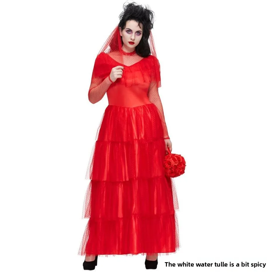 Красный костюм невесты зомби Dr MXL, костюм для выступления на Хэллоуин, свадебное платье, тема зомби, костюм для косплея, идеально подходящий для вечеринок и лов
Красный костюм невесты зомби Dr MXL, костюм для выступления на Хэллоуин, свадебное платье, тема зомби, костюм для косплея, идеально подходящий для вечеринок и лов