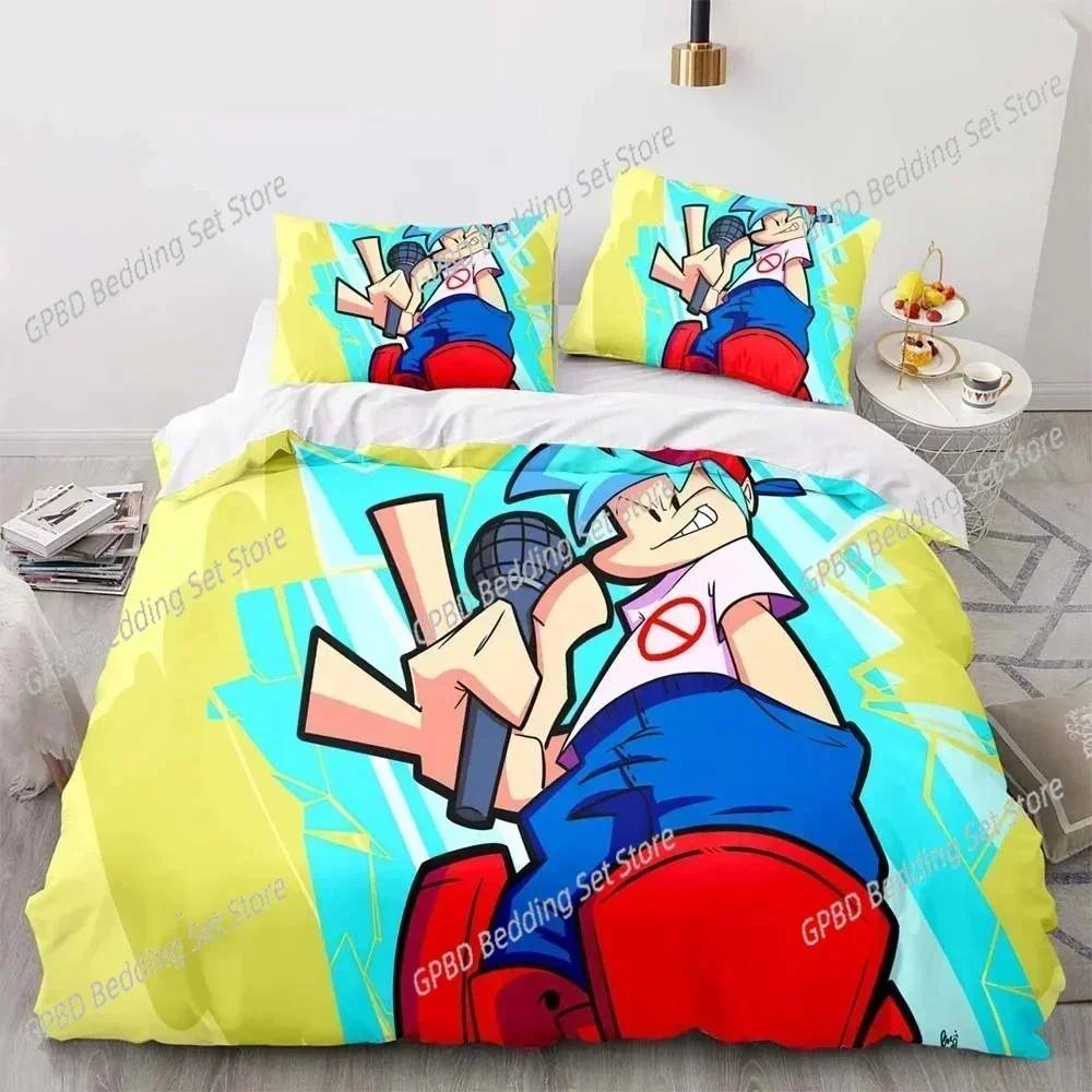 Cartoon Game Friday Night Funkin 3D NEW Duvet Cover Pillowcase Bedding Set Adult Boy Girl Bedroom Decoration Single Double Large
Cartoon Game Friday Night Funkin 3D NEW Duvet Cover Pillowcase Bedding Set Adult Boy Girl Bedroom Decoration Single Double Large