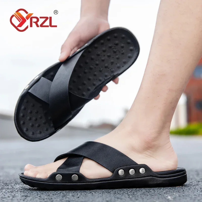 YRZL/мужская обувь, летние тапочки, мужские домашние шлепанцы, повседневные сандалии, мужские легкие дышащие пляжные тапочки для мужчин, сандалии
YRZL/мужская обувь, летние тапочки, мужские домашние шлепанцы, повседневные сандалии, мужские легкие дышащие пляжные тапочки для мужчин, сандалии