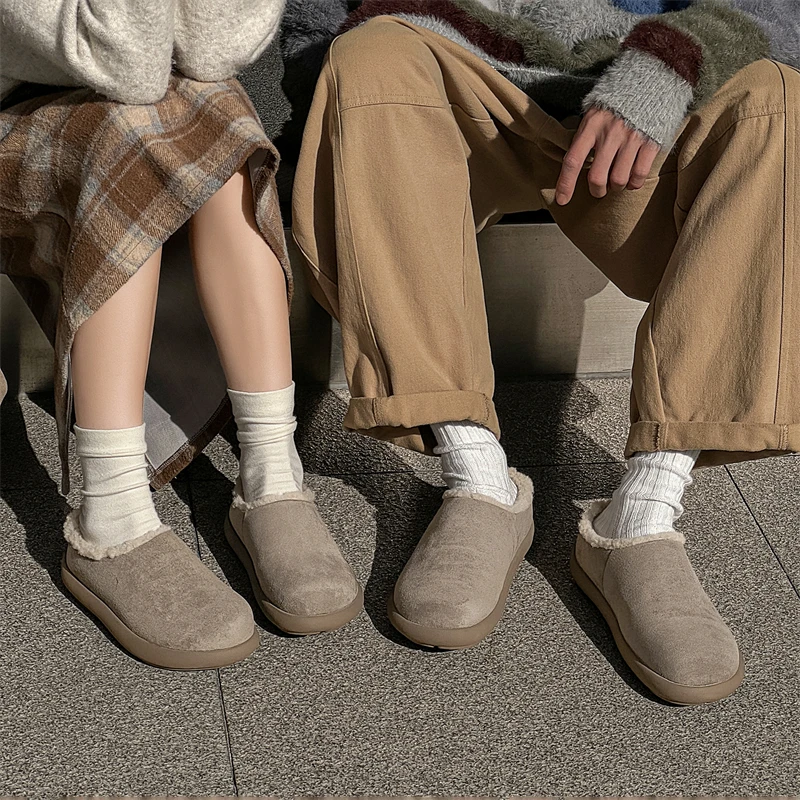 Couple Style Shearling Snow Boots High Quality Winter Warm Cotton Shoes Unisex Comfortable Footwear
Couple Style Shearling Snow Boots High Quality Winter Warm Cotton Shoes Unisex Comfortable Footwear