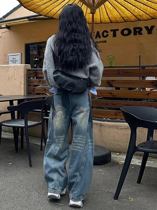 High Waist American Retro Street Style Knife Jeans Women's Trendy Loose Straight Leg Ink Splashed Wide Leg Pants
High Waist American Retro Street Style Knife Jeans Women's Trendy Loose Straight Leg Ink Splashed Wide Leg Pants