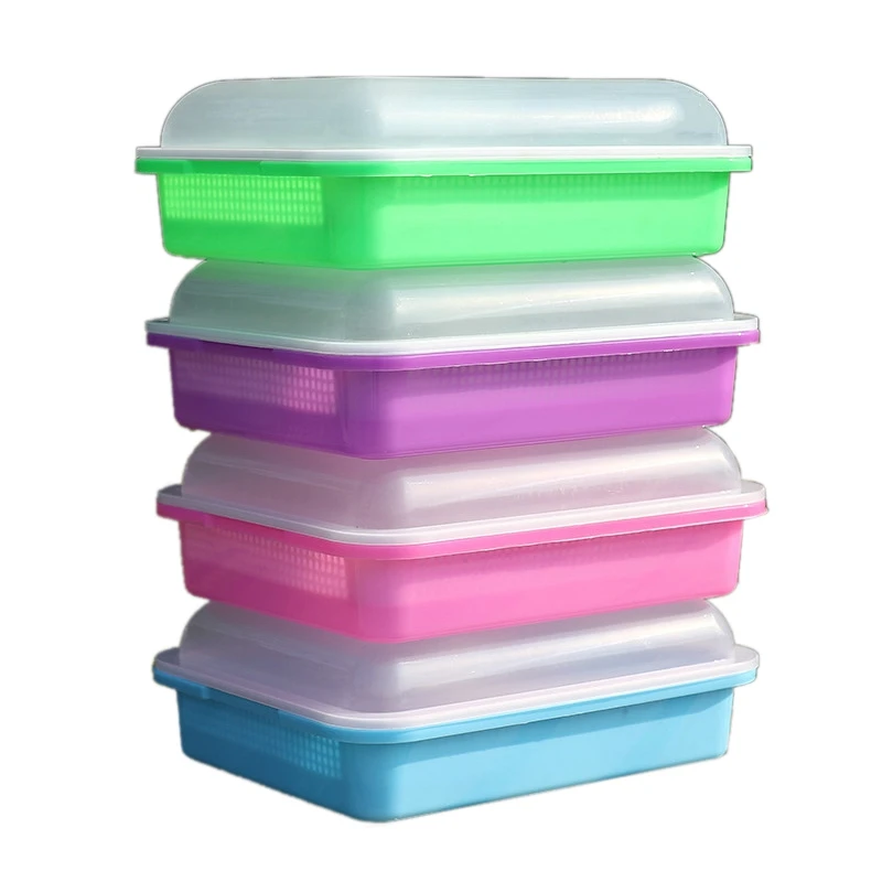 4 Pack Garden Sprout Tray With Cover Soil-Free Seeds Grower And Storage Trays For Garden Home Kitchen Use
4 Pack Garden Sprout Tray With Cover Soil-Free Seeds Grower And Storage Trays For Garden Home Kitchen Use