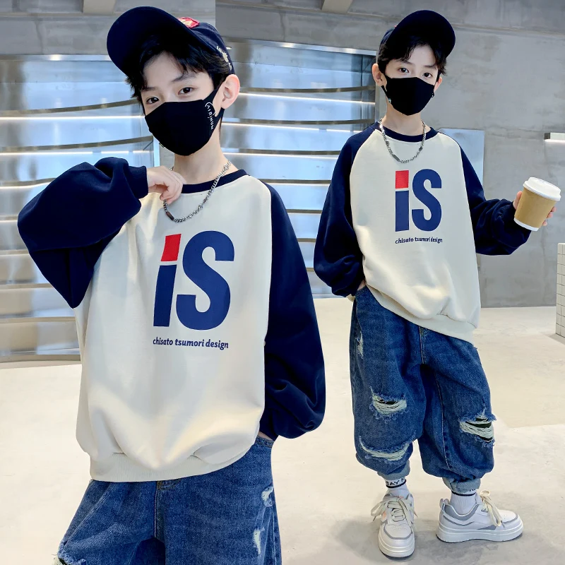 Korean Boy Outerwear Hoodie Sweatshirt Kids Long Sleeve Spring Autumn Pullover Top Children Letter Print Casual Clothing 5-14 T
Korean Boy Outerwear Hoodie Sweatshirt Kids Long Sleeve Spring Autumn Pullover Top Children Letter Print Casual Clothing 5-14 T