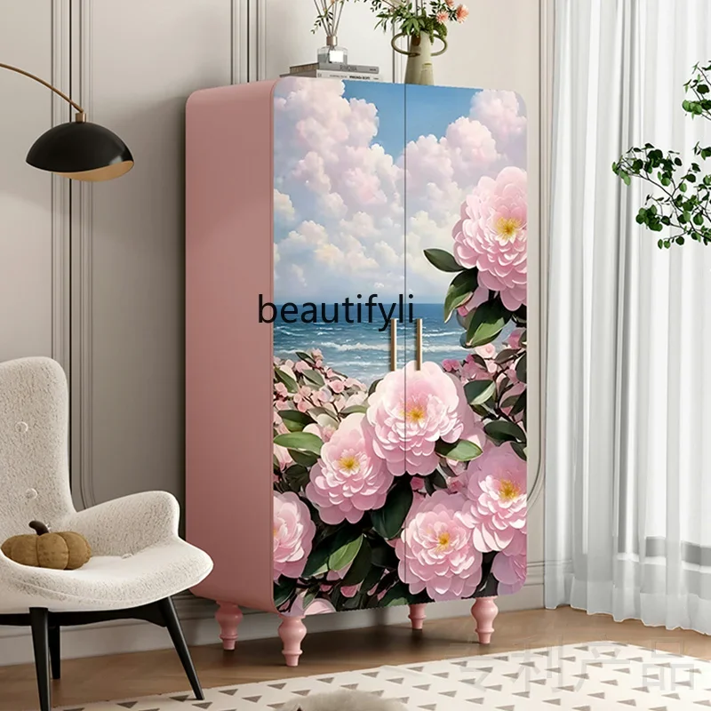 French Romantic Pink Solid Wood Wardrobe Bedroom Storage Decorative Cloakroom Locker
French Romantic Pink Solid Wood Wardrobe Bedroom Storage Decorative Cloakroom Locker