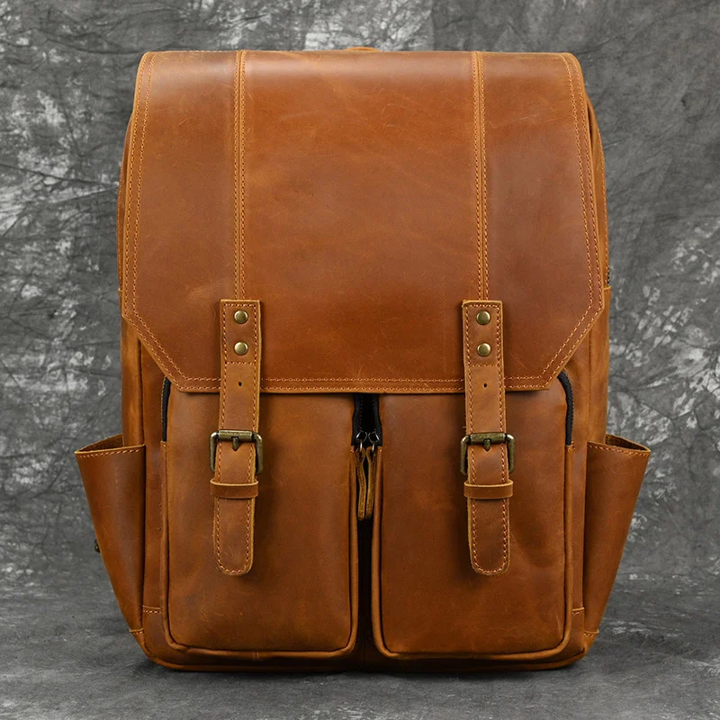 Men's luxury designer vintage Travel Backpack handmake Full Grain Leather Rucksack Knapsack Bucket Gift For Man shoulder Daypack
Men's luxury designer vintage Travel Backpack handmake Full Grain Leather Rucksack Knapsack Bucket Gift For Man shoulder Daypack