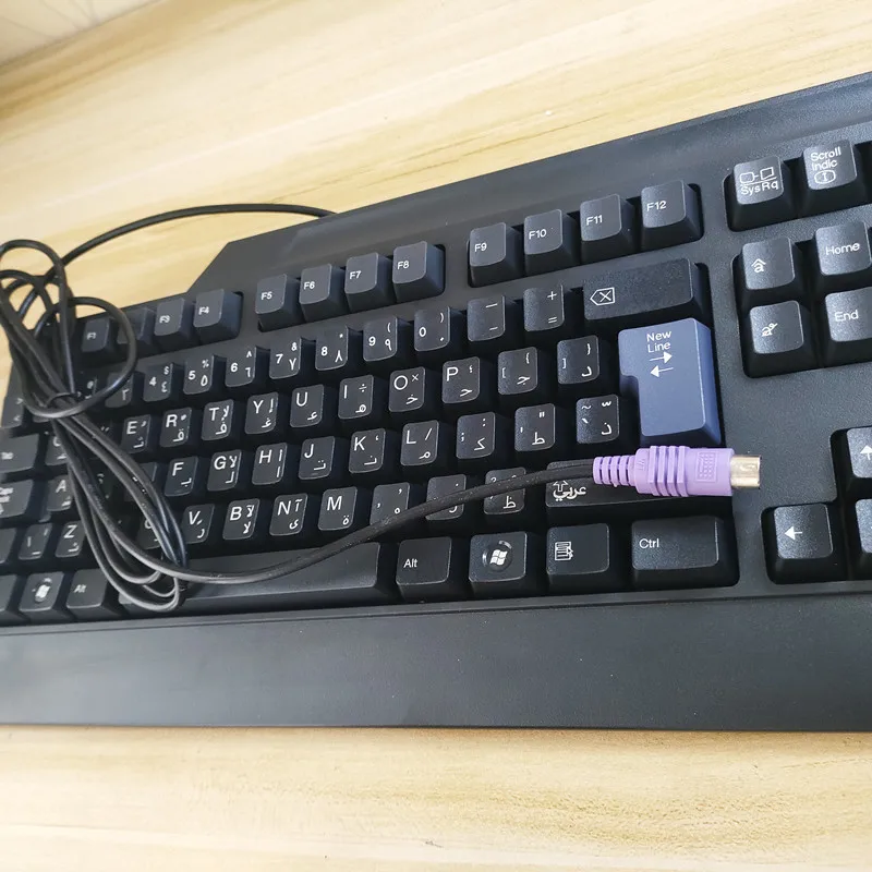 Arabic layout wired keyboard For Lenovo SK-8820 desktop office keyboard PS2 interface
Arabic layout wired keyboard For Lenovo SK-8820 desktop office keyboard PS2 interface