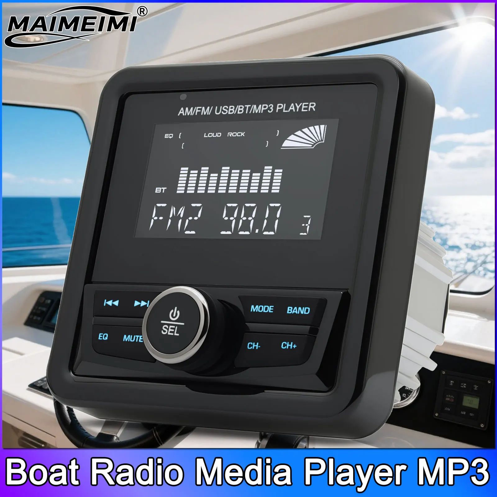 MP3 морской радио лодка стерео Bluetooth-совместимый FM AM цифровой медиа аудиоплеер водонепроницаемый для яхты ATV UTV мотор тележки для гольфа
MP3 морской радио лодка стерео Bluetooth-совместимый FM AM цифровой медиа аудиоплеер водонепроницаемый для яхты ATV UTV мотор тележки для гольфа