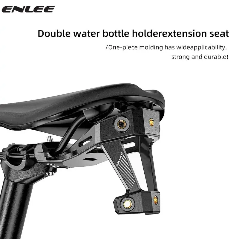 ENLEE Double Kettle Extension Rack Double Pot Bike Water Bottle Cage Rear Saddle Dual Water Bottle Holder Integrated Extension
ENLEE Double Kettle Extension Rack Double Pot Bike Water Bottle Cage Rear Saddle Dual Water Bottle Holder Integrated Extension