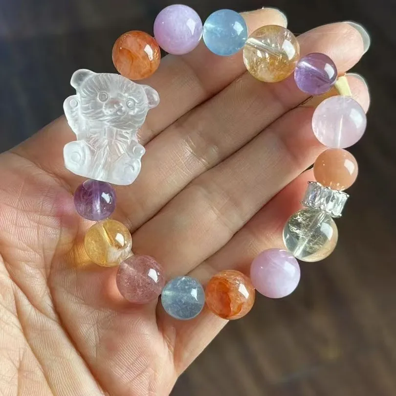 Natural Duobao Powder Crystal Aquamarine Crystal Bracelet Light Luxury Fashion Niche Design
Natural Duobao Powder Crystal Aquamarine Crystal Bracelet Light Luxury Fashion Niche Design