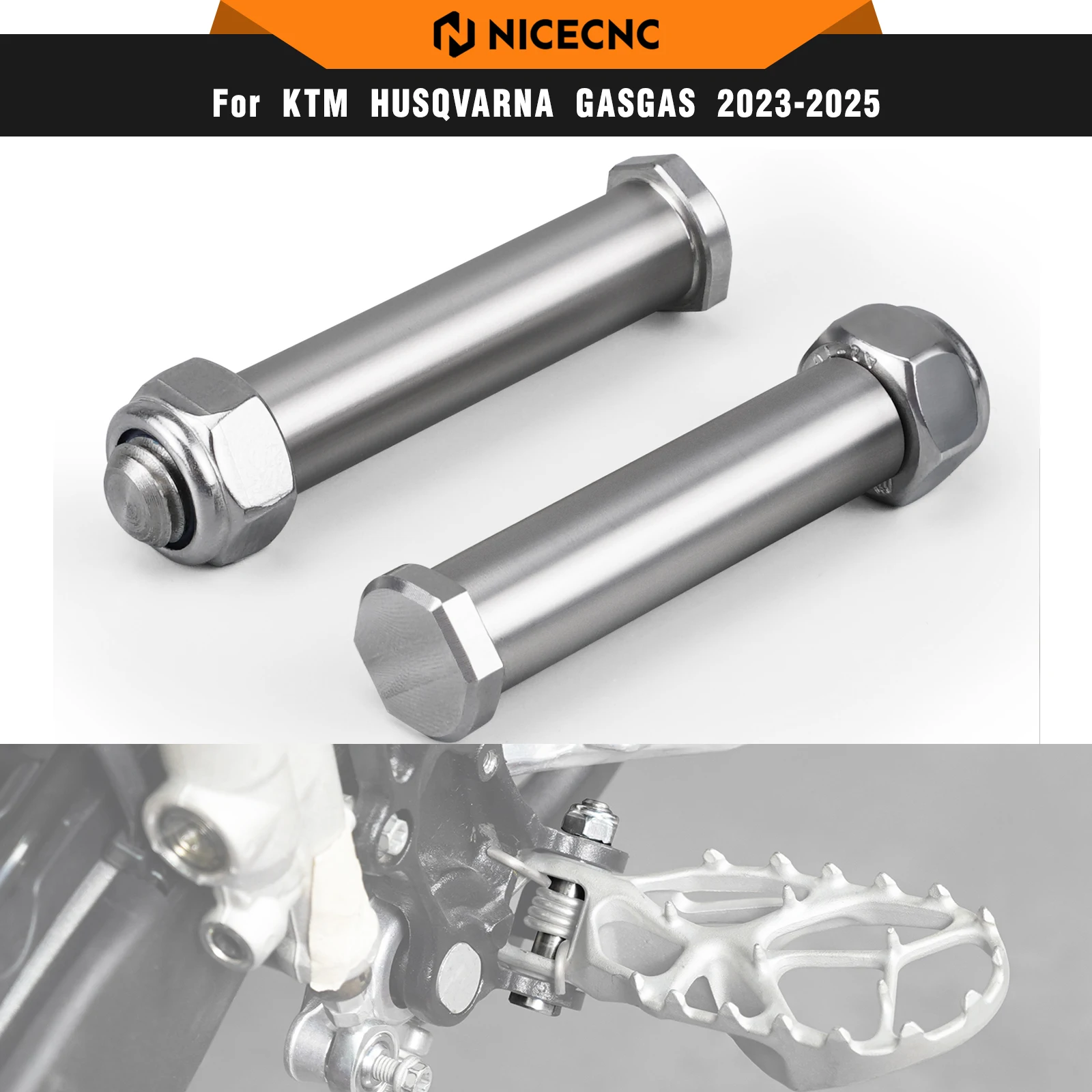 NICECNC For KTM EXC 300 2024 Stainless Steel Footpeg Foot Rest Mount Pins For KTM EXC-F 350 SXF 450 Husqvarna TE300 GasGas EC300
NICECNC For KTM EXC 300 2024 Stainless Steel Footpeg Foot Rest Mount Pins For KTM EXC-F 350 SXF 450 Husqvarna TE300 GasGas EC300