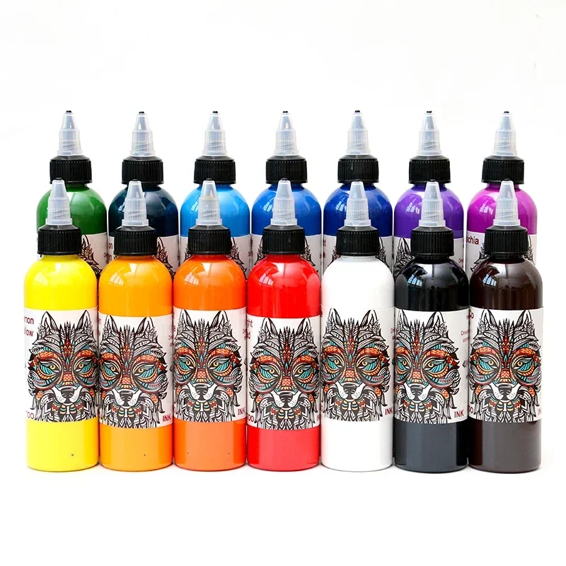 120ml Tattoo Ink Pigment 14color Professional DIY Tattoo Pigment Practice Tattoo Ink Body Art
120ml Tattoo Ink Pigment 14color Professional DIY Tattoo Pigment Practice Tattoo Ink Body Art